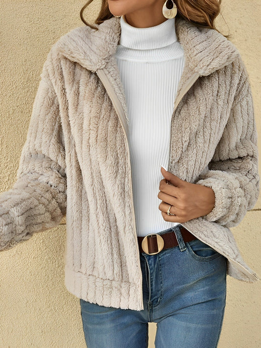 Abigail | Women's Zip-Up Relaxed Fit Jacket - Image 1