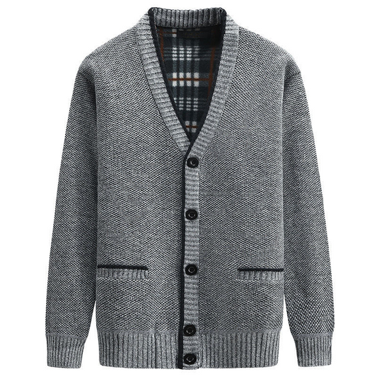 Clarence | Men's Button-Down Knit Cardigan - Image 1