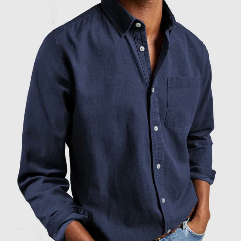 Landon | Men's Button-Down Casual Shirt - Image 3