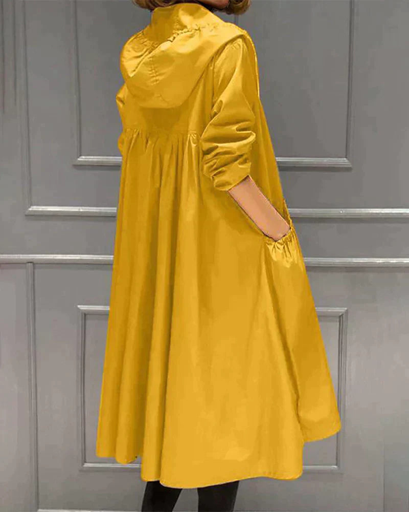 Sienna | Women's Hooded Long Coat - Image 5
