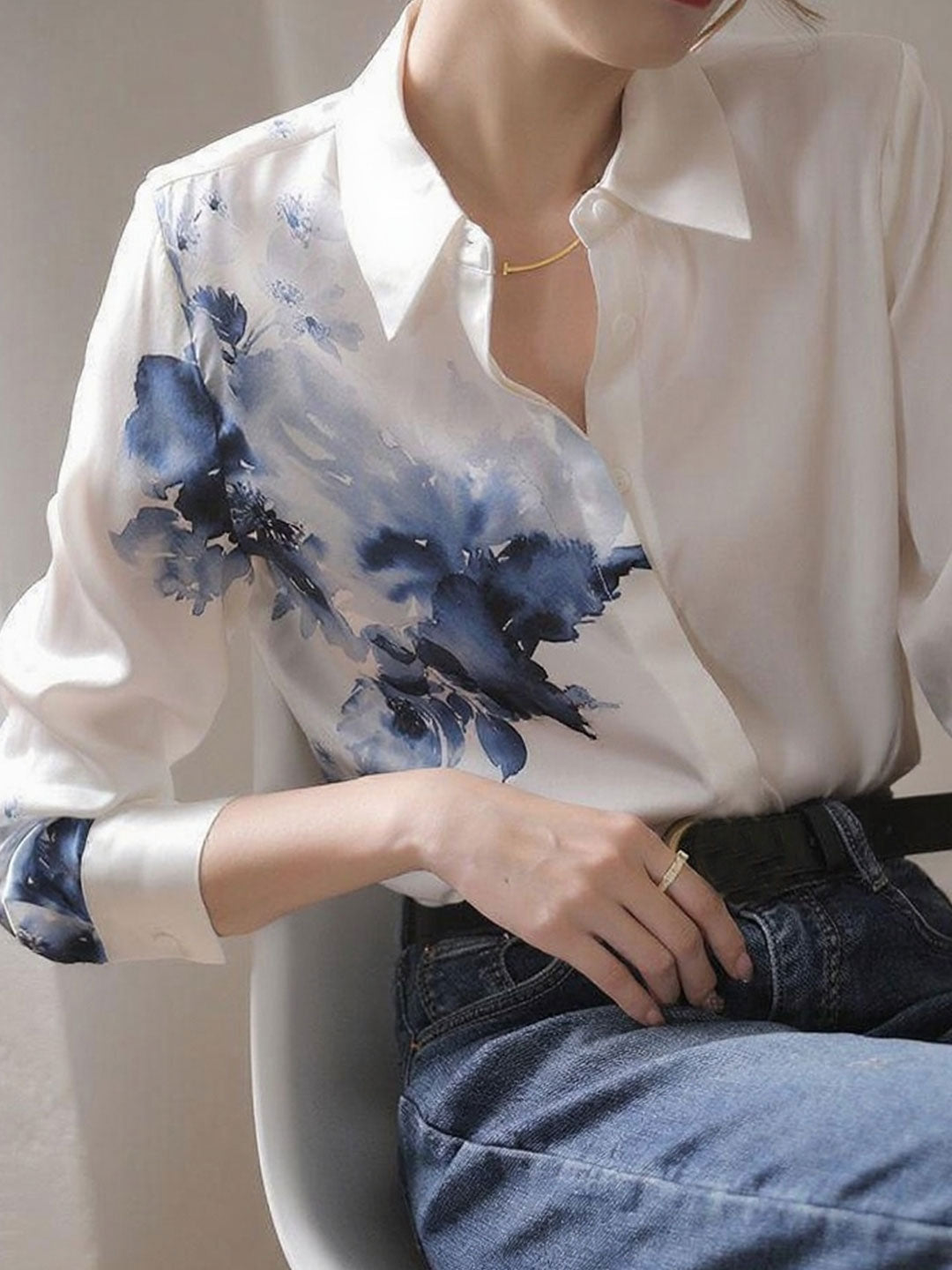 Crystal | Women's Button-Down Blouse - Image 1