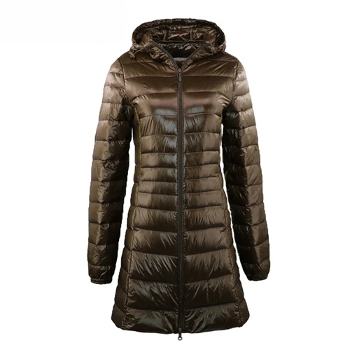 Dominique | Women's Hooded Long Puffer Jacket - Image 4