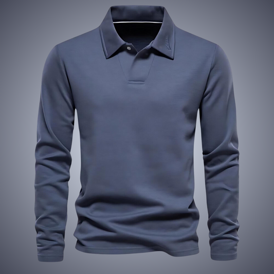 Dexter | Men's Long Sleeve Polo Shirt - Image 1