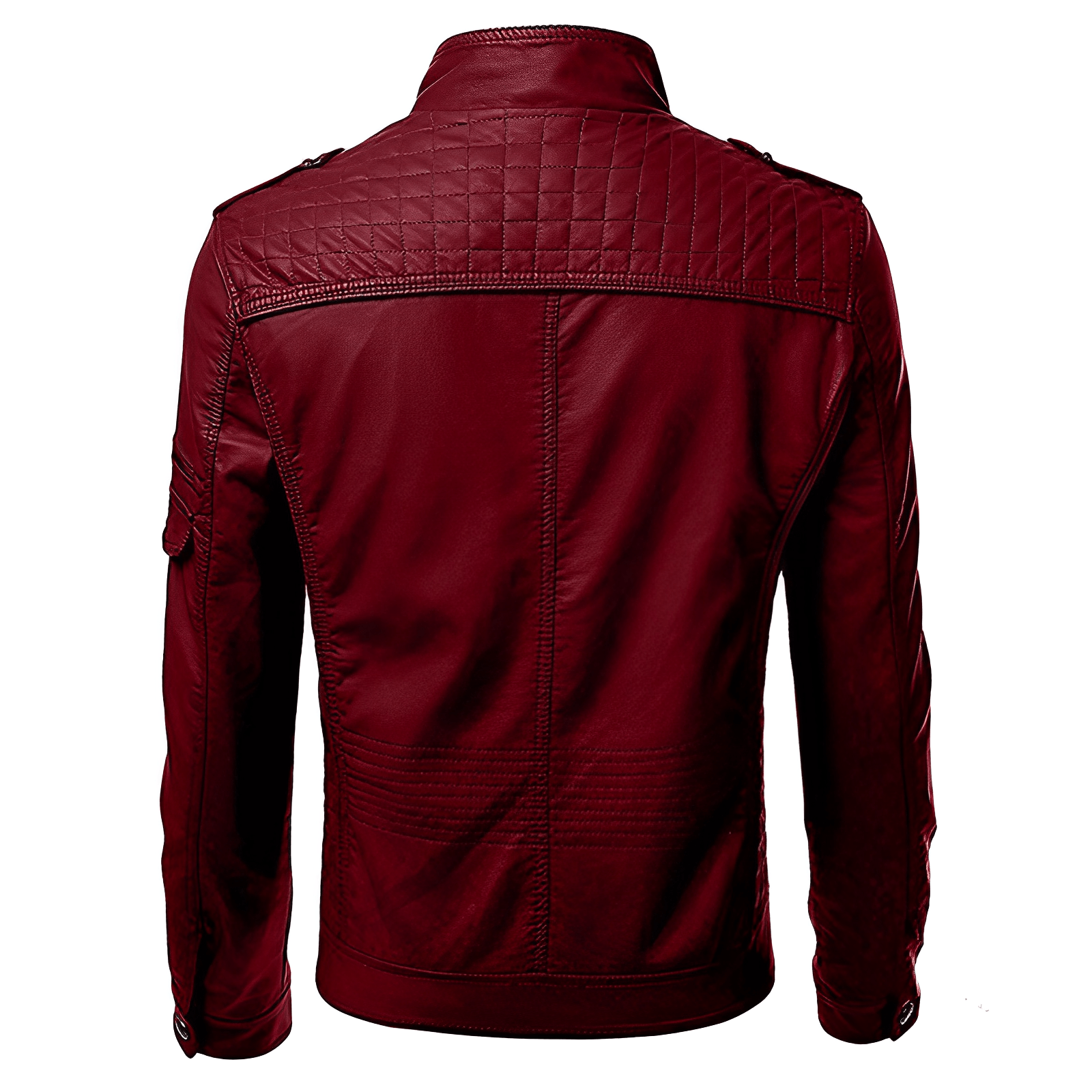 Wade | Men's Slim-Fit Biker Jacket - Image 7