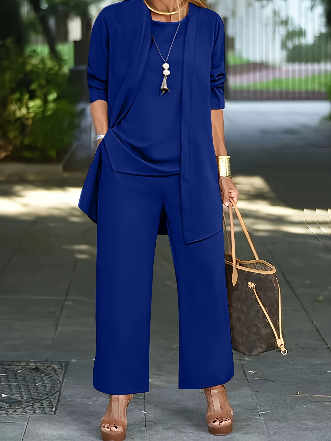 Linda | Women's Relaxed Fit Two-Piece Pants Set - Image 4