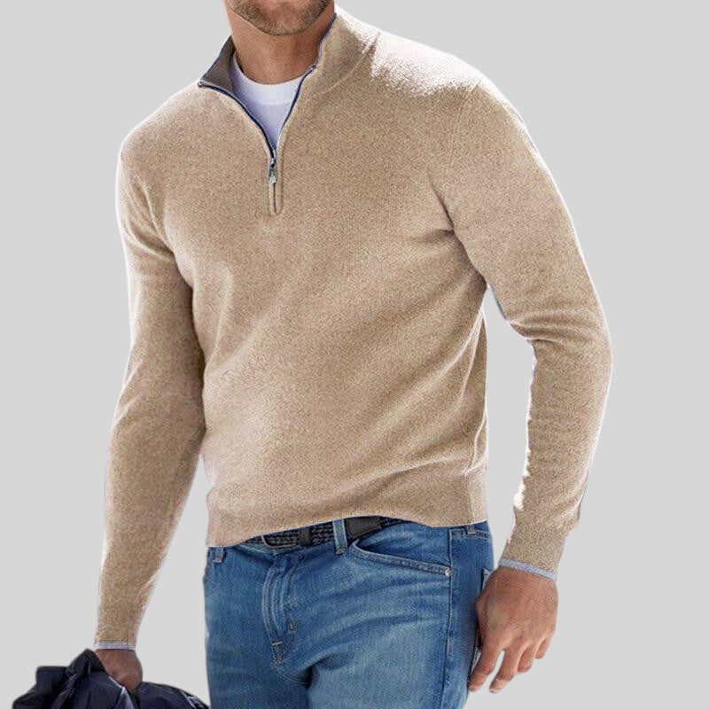 Eileen | Women's Quarter-Zip Relaxed Fit Pullover Sweater - Image 7