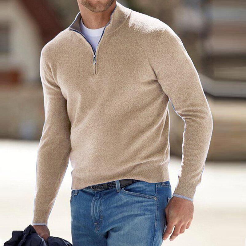 Eileen | Women's Quarter-Zip Relaxed Fit Pullover Sweater - Image 1