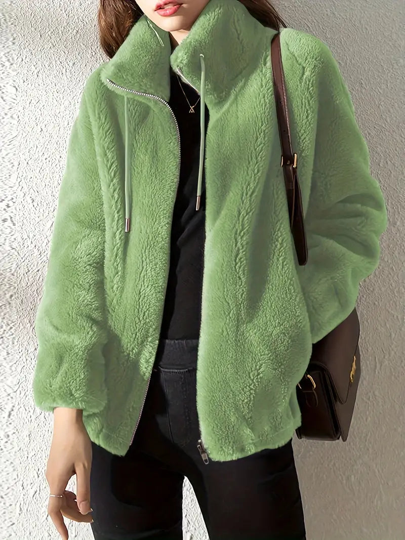 Jamie | Women's Loose Fit Zip-Up Jacket - Image 4
