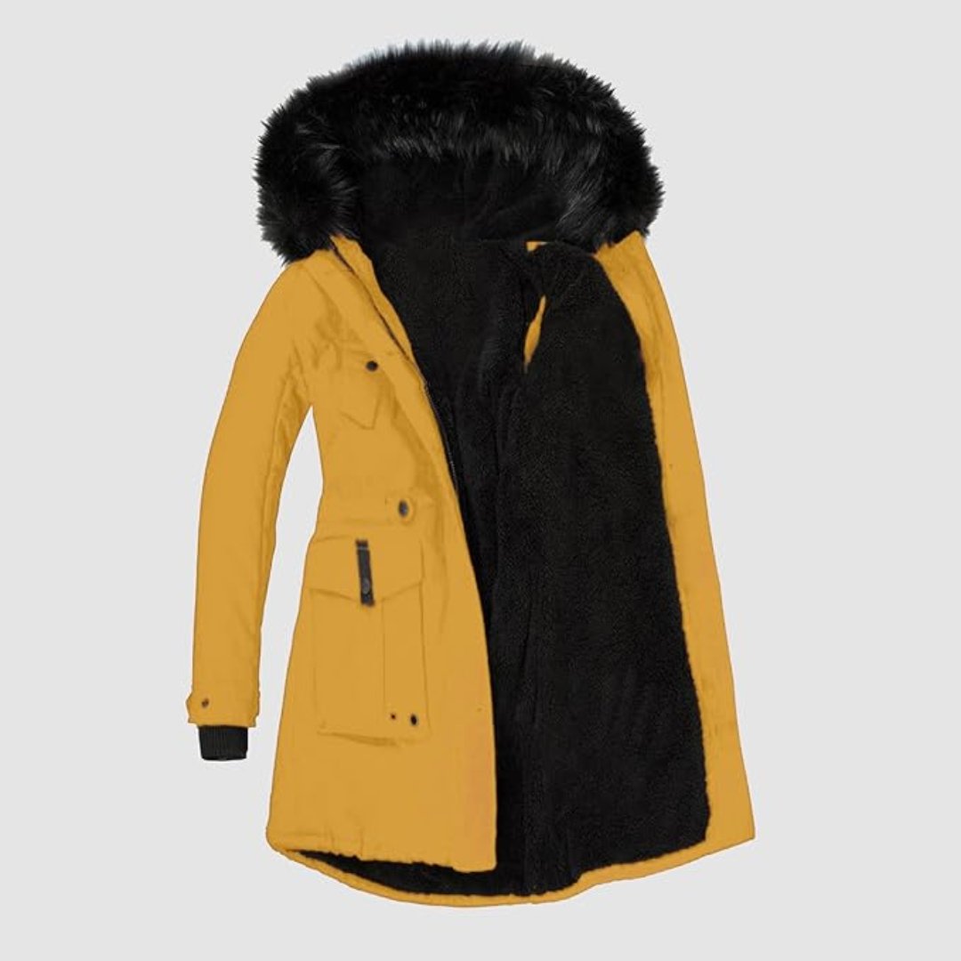Savannah | Women's Faux Fur Hooded Parka Coat - Image 4
