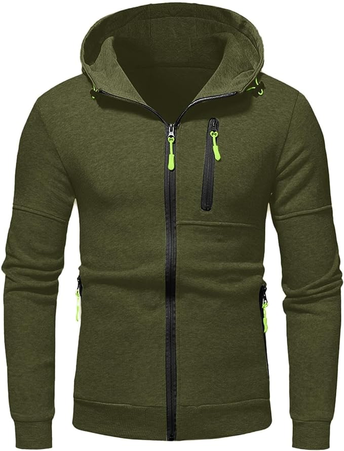 Colin | Men's Hooded Full Zip Jacket - Image 6