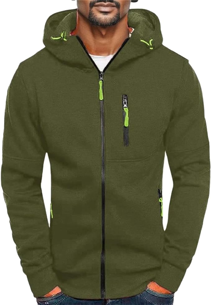 Colin | Men's Hooded Full Zip Jacket - Image 7