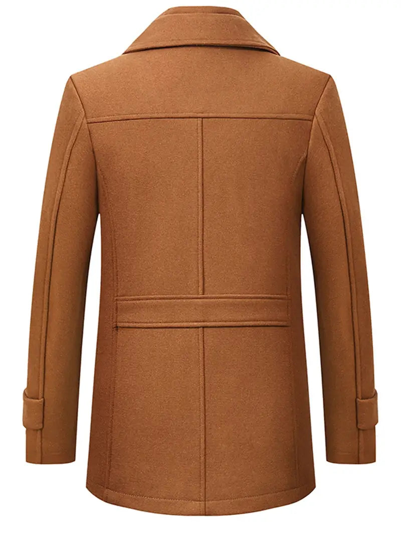 Cliff | Men's Double-Breasted Pea Coat - Image 4