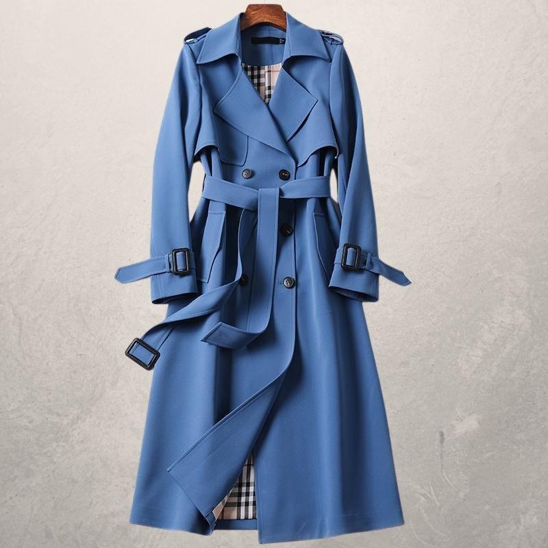 Lisa | Women's Belted Long Trench Coat - Image 3