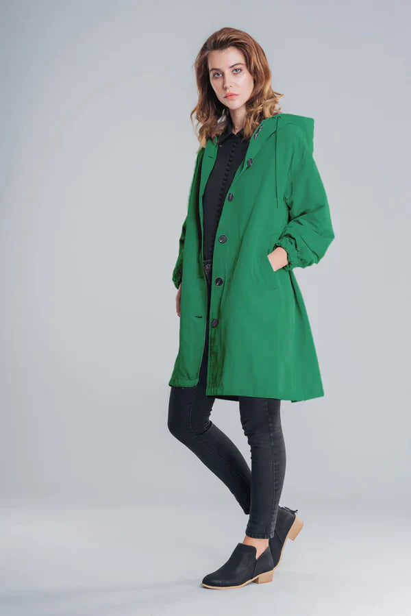 Priscilla | Women's Hooded Mid-Length Coat - Image 14