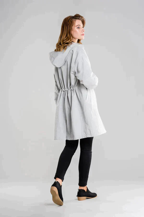 Priscilla | Women's Hooded Mid-Length Coat - Image 5