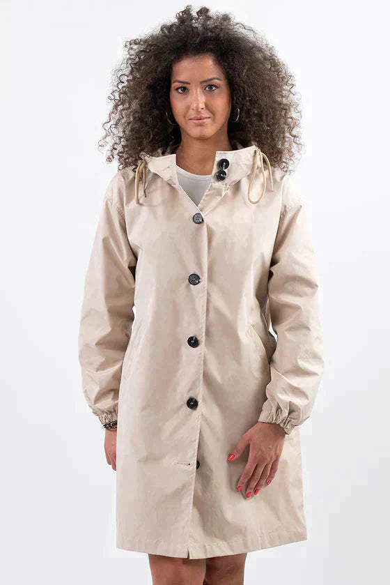 Priscilla | Women's Hooded Mid-Length Coat - Image 7