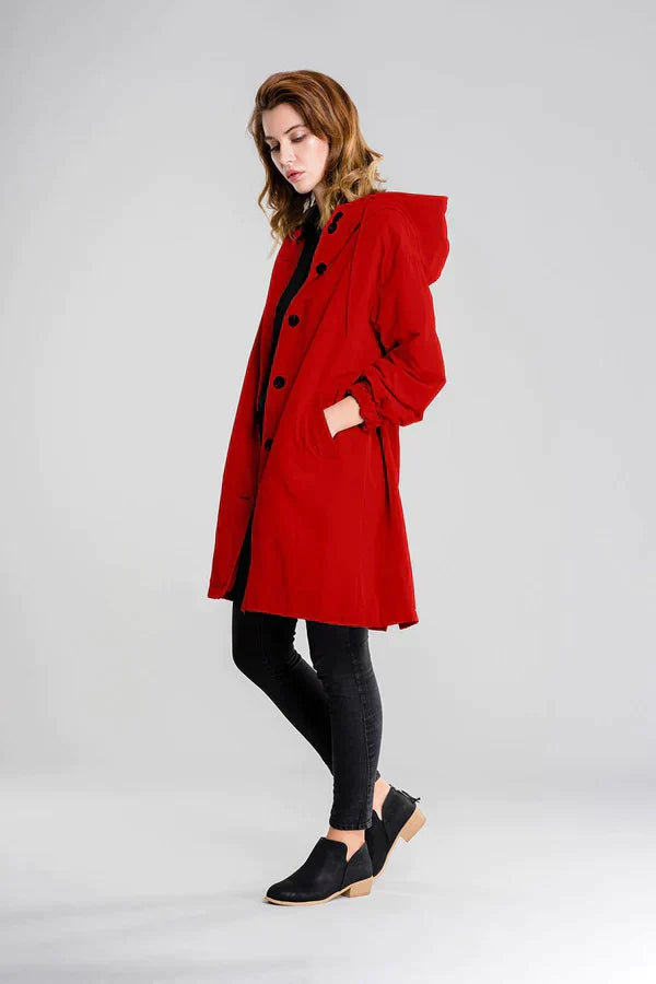 Priscilla | Women's Hooded Mid-Length Coat - Image 11