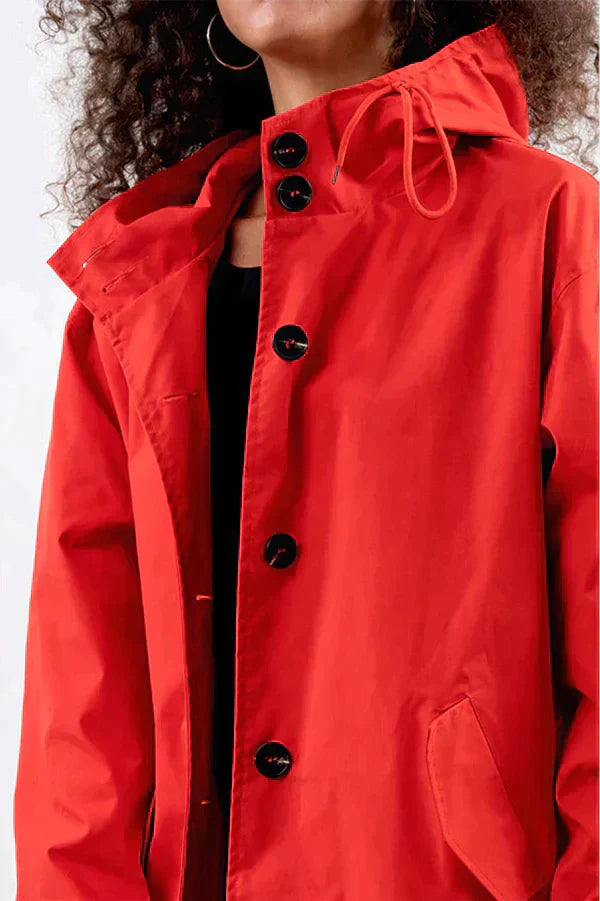 Priscilla | Women's Hooded Mid-Length Coat - Image 2