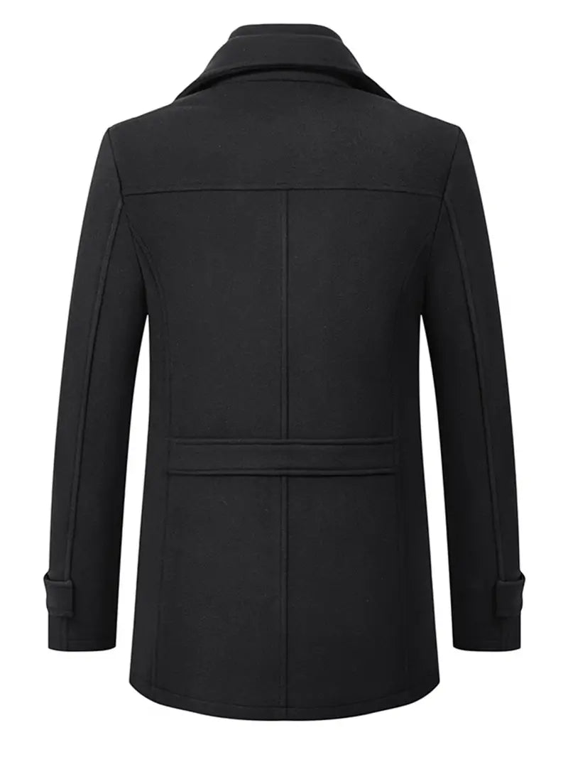 Cliff | Men's Double-Breasted Pea Coat - Image 2