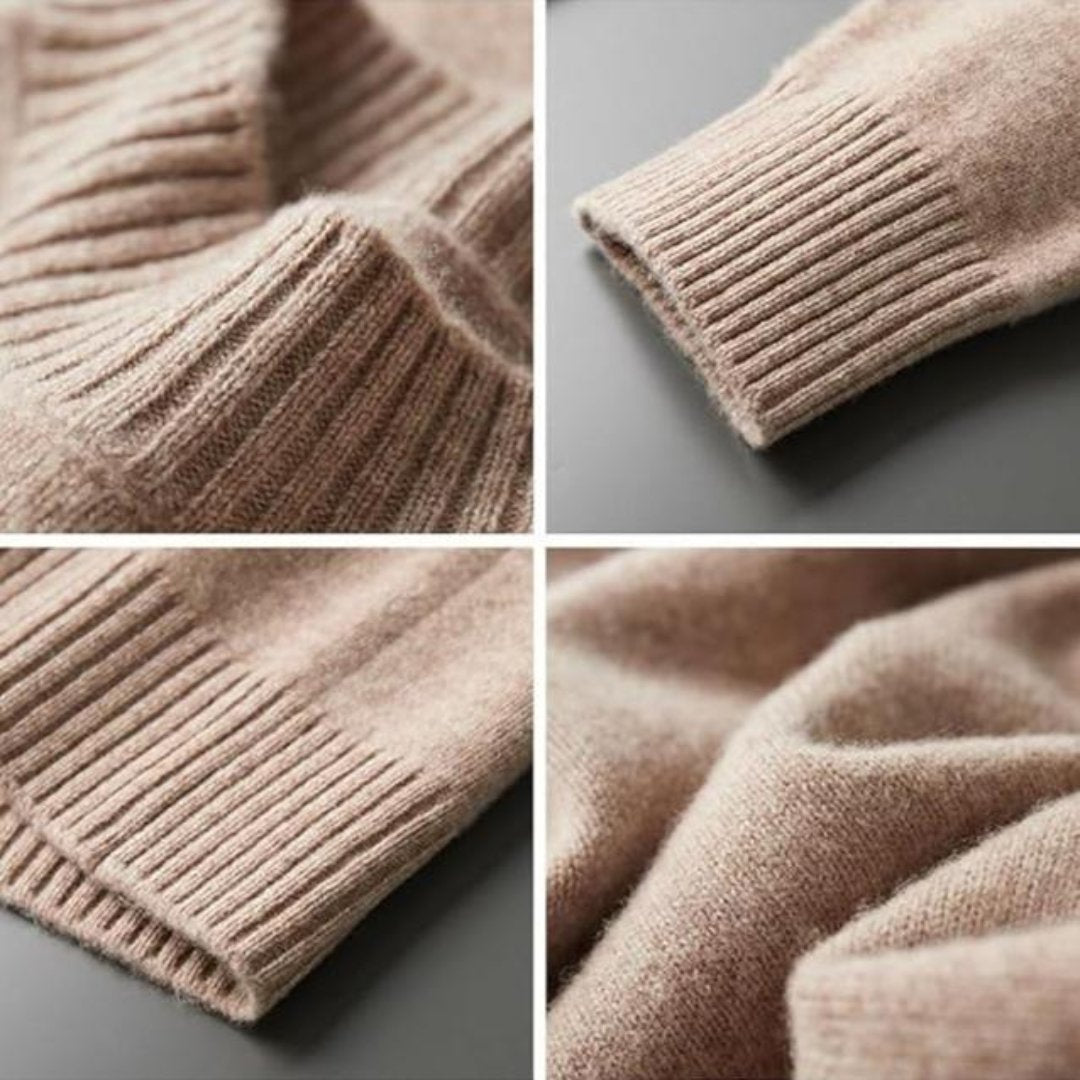 Tom | Men's Mock Neck Long Sleeve Sweater - Image 2