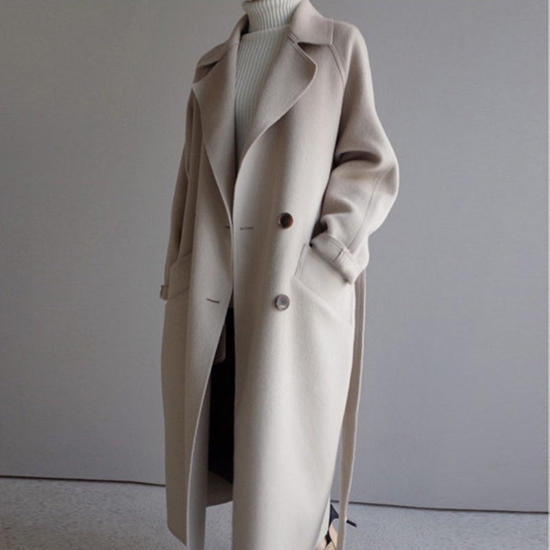 Tammy | Women's Double Breasted Long Coat - Image 1
