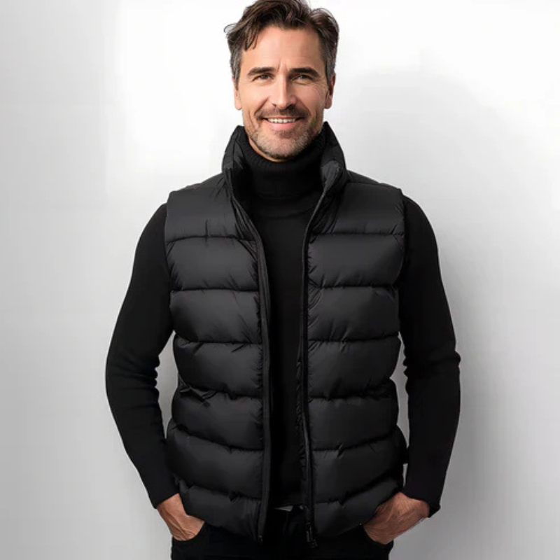 Angus | Men's Quilted Sleeveless Puffer Vest - Image 2