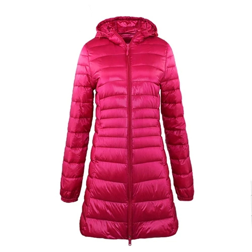 Dominique | Women's Hooded Long Puffer Jacket - Image 8