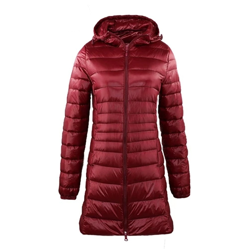 Dominique | Women's Hooded Long Puffer Jacket - Image 9