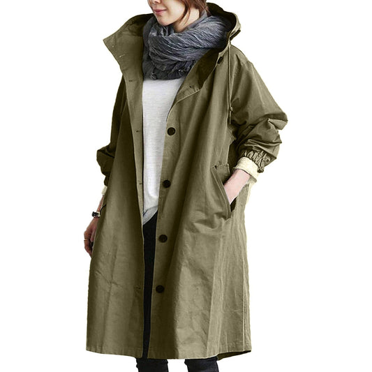 Dana | Women's Hooded Long Coat - Image 1