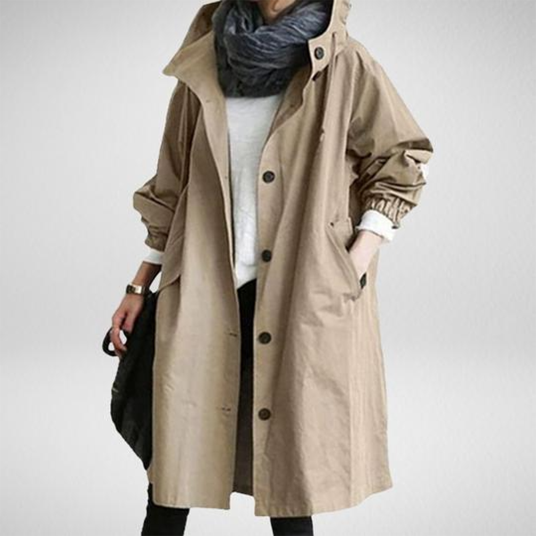 Dana | Women's Hooded Long Coat - Image 5