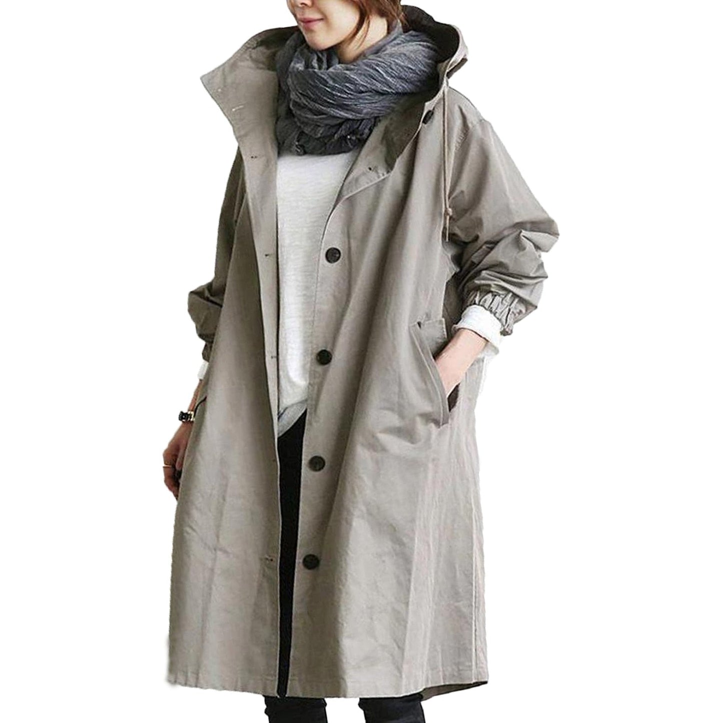 Dana | Women's Hooded Long Coat - Image 4