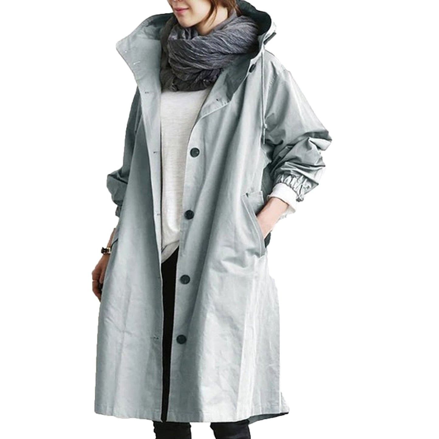 Dana | Women's Hooded Long Coat - Image 6