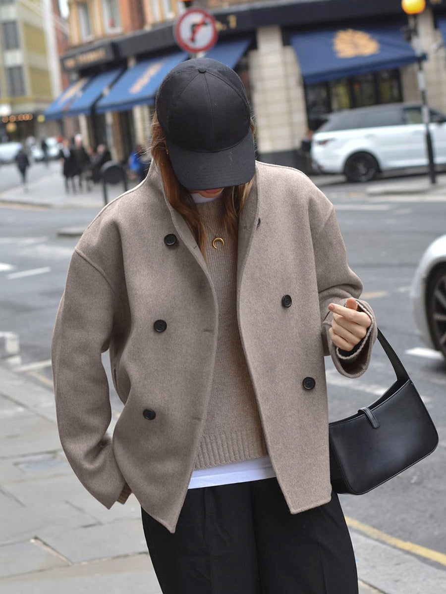 Savannah | Women's Cropped Double-Breasted Jacket - Image 3