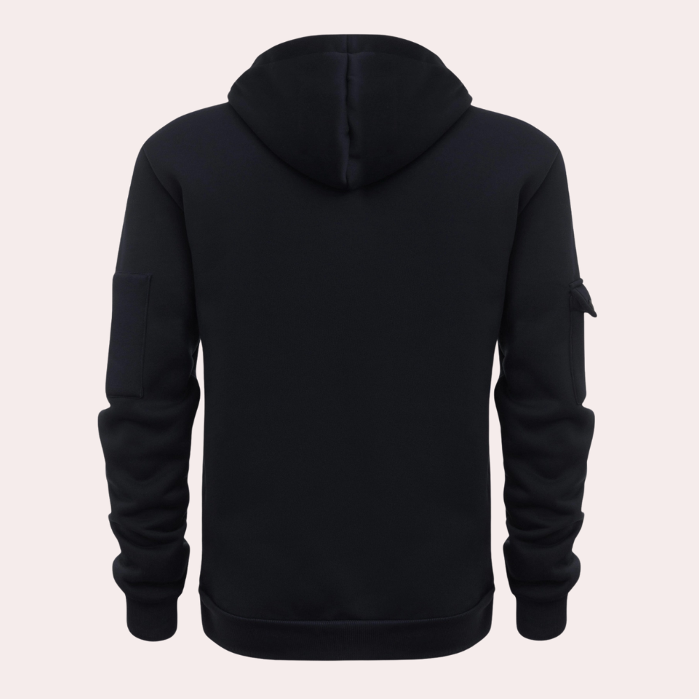 Steven | Men's Half-Zip Pullover Hoodie - Image 9