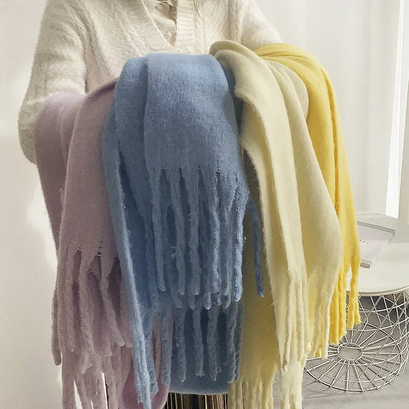 Irene | Women's Oversized Fringe Scarf - Image 6