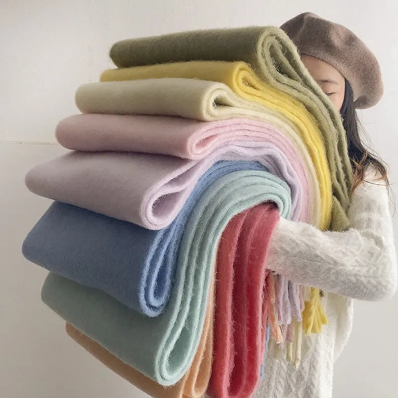 Irene | Women's Oversized Fringe Scarf - Image 9