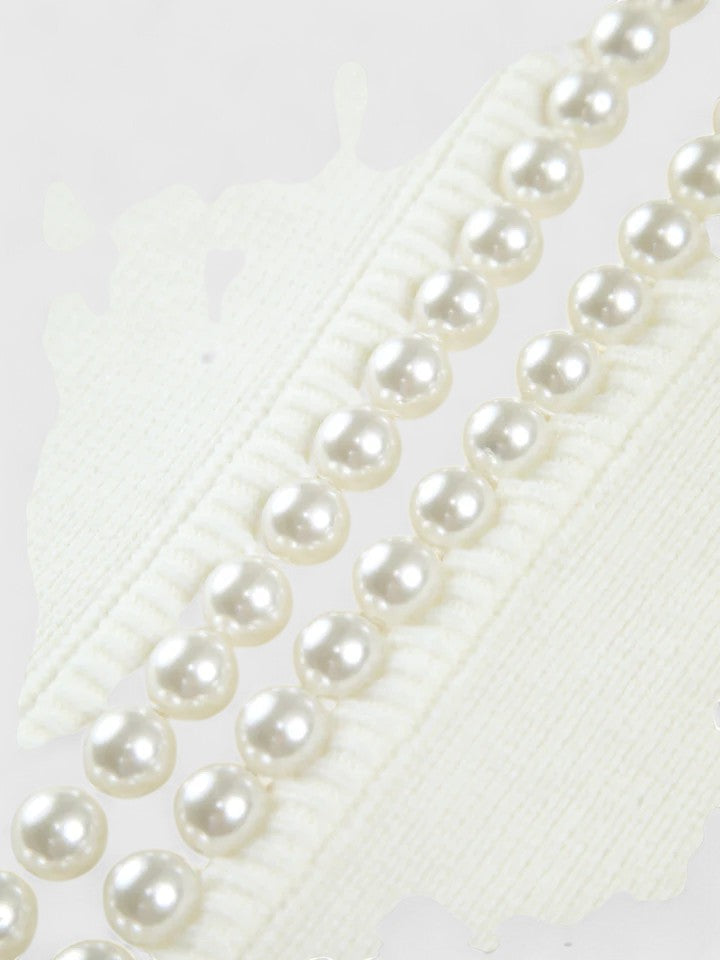 Scarlett | Women's Pearl Trim Cardigan Jacket - Image 11