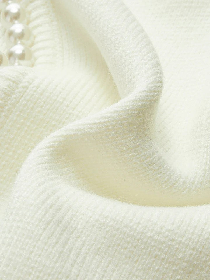 Scarlett | Women's Pearl Trim Cardigan Jacket - Image 16