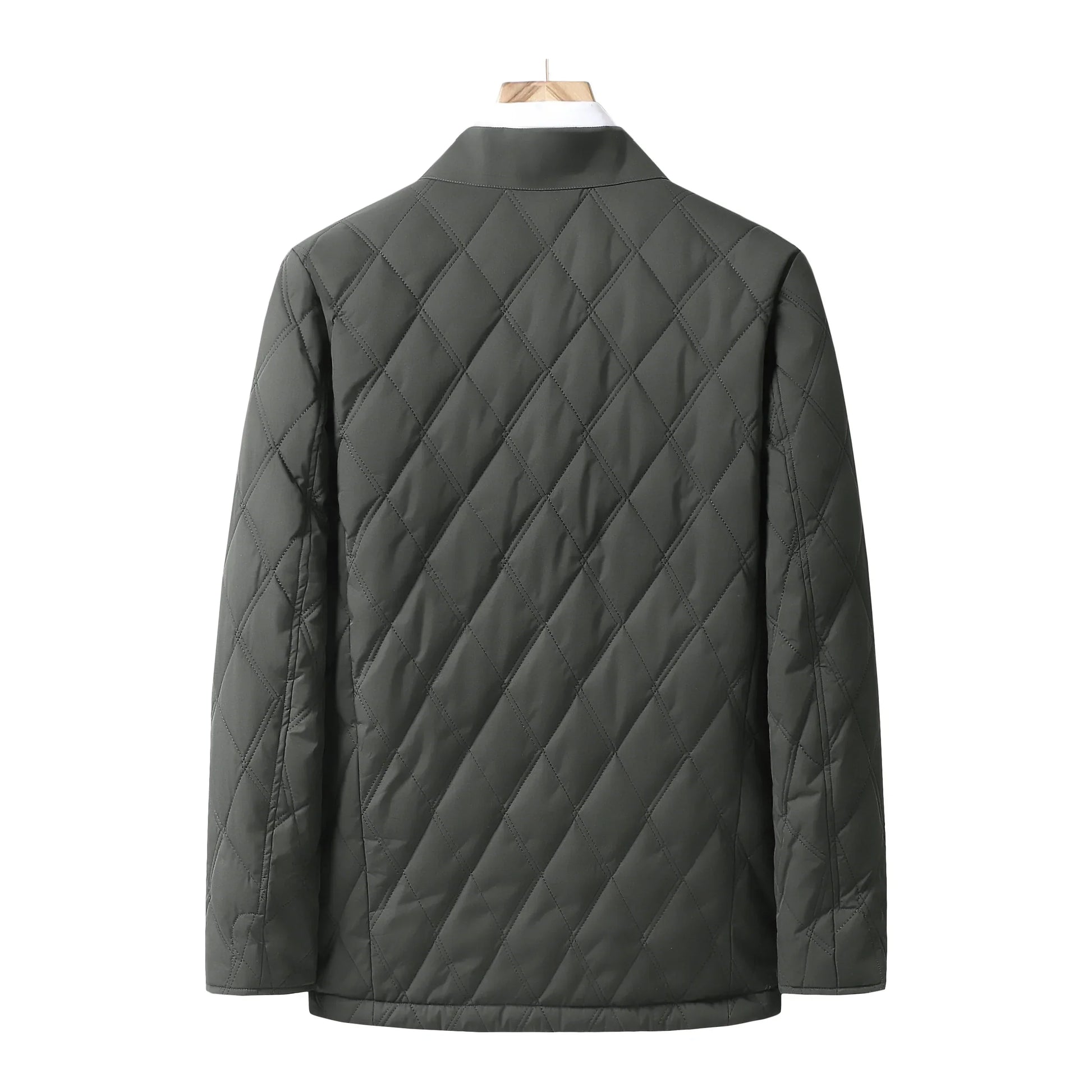Men's Quilted Collared Jacket - Image 3