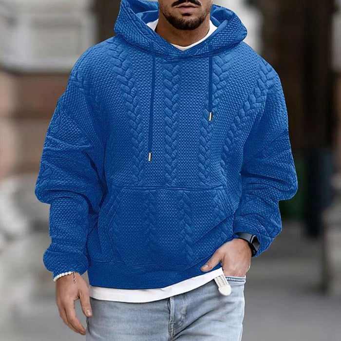 Heath | Men's Textured Pullover Hoodie - Image 2