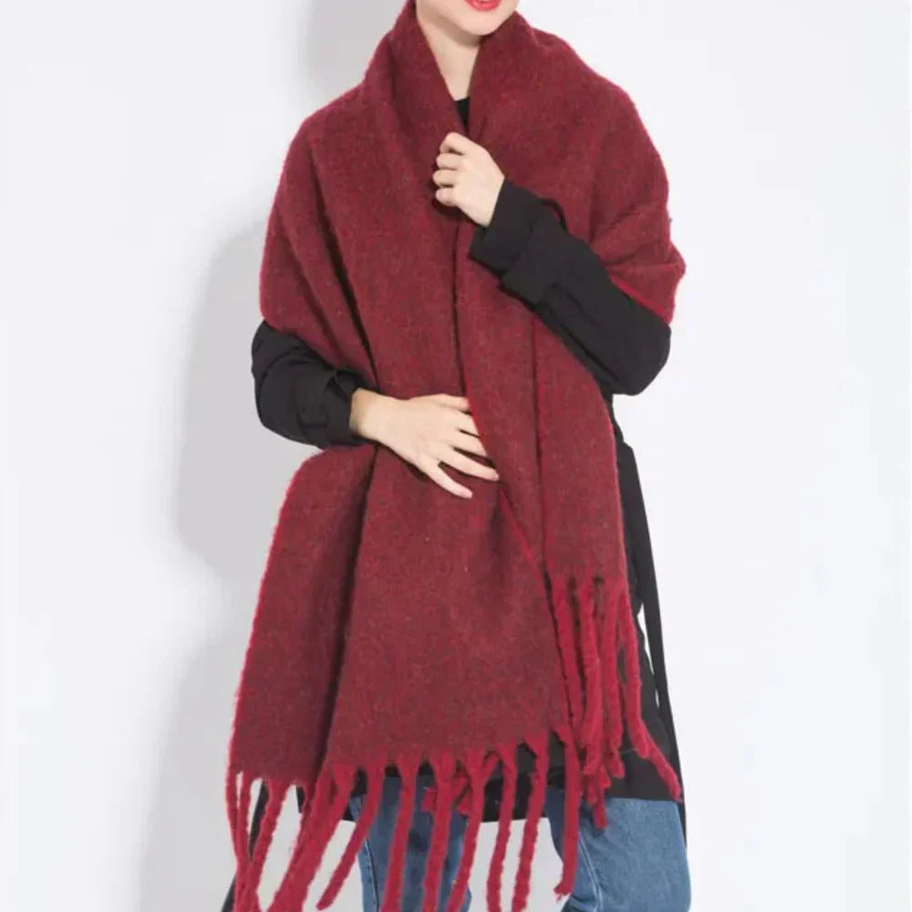 Irene | Women's Oversized Fringe Scarf - Image 10