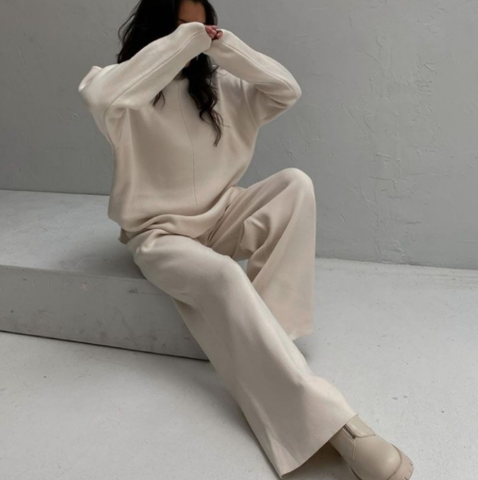 Sherry | Women's Oversized Crewneck Sweater - Image 6