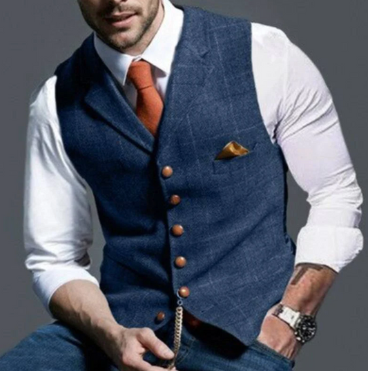Drake | Men's Slim Fit Dress Vest - Image 1