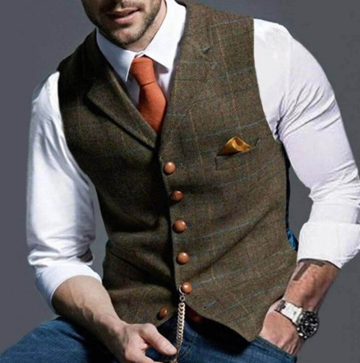 Drake | Men's Slim Fit Dress Vest - Image 7