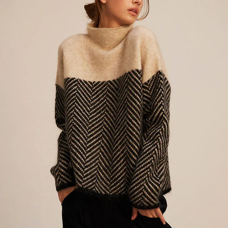 Patricia | Women's Oversized Turtleneck Sweater - Image 2