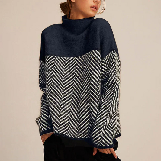 Patricia | Women's Oversized Turtleneck Sweater - Image 1