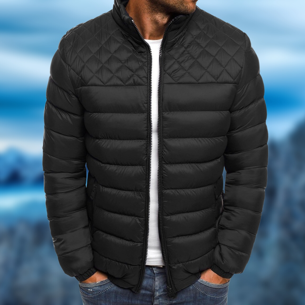 Keith | Men's Diamond Quilted Puffer Jacket - Image 3