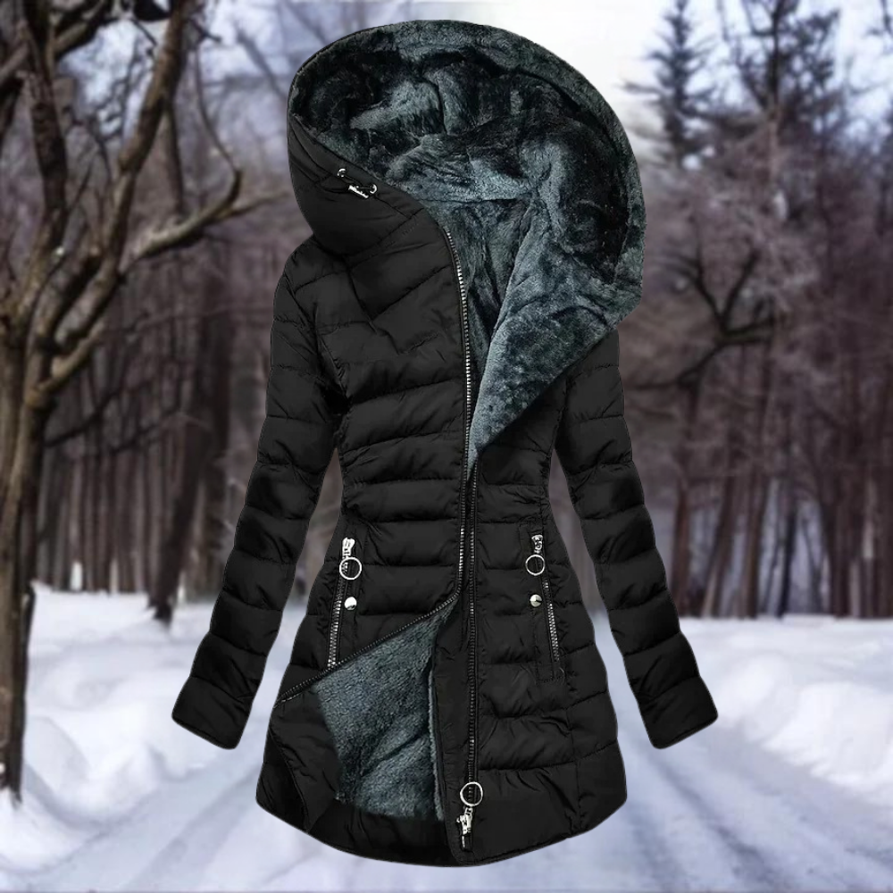 Connie | Women's Hooded Puffer Coat - Image 3