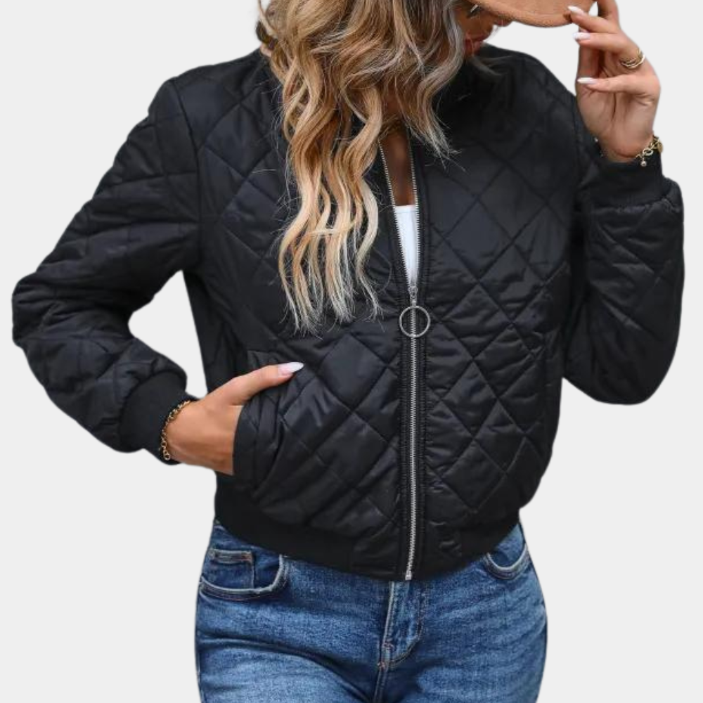 Jocelyn | Women's Quilted Bomber Jacket - Image 1