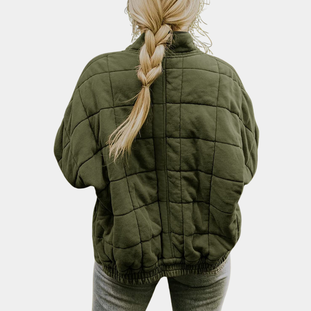 Alyssa | Women's Oversized Quilted Jacket - Image 6
